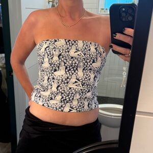 Reformation Elaine convertible top in Au Naturel Size 12